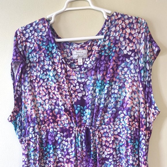 Midnight by Carole Hochman Other - Carole Hochman Feather Print Nightgown Dress